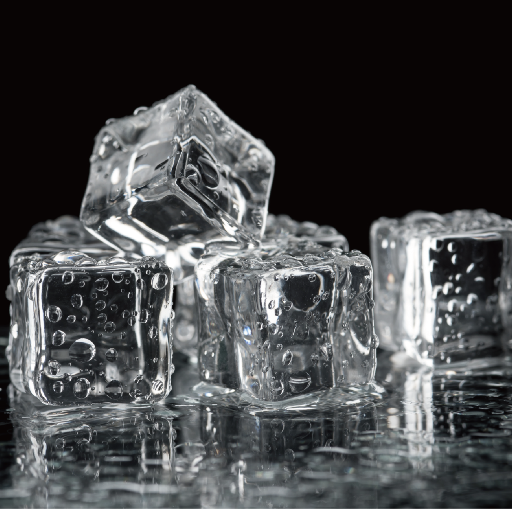 clear square ices